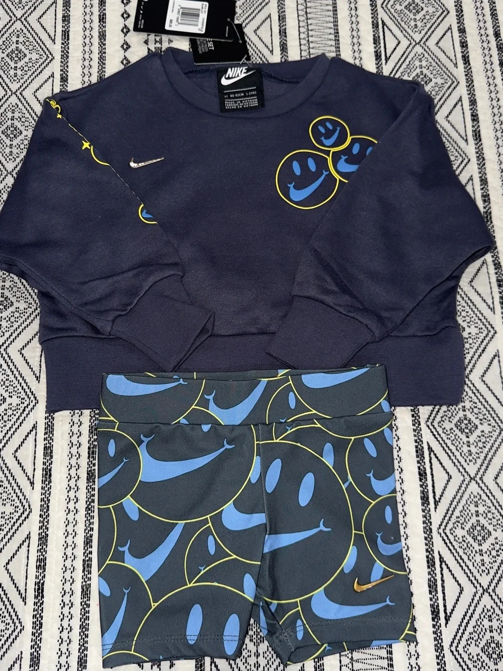 Girls Nike 2 Piece Set Thunder Blue 26J485-U27 Size 2T NWT